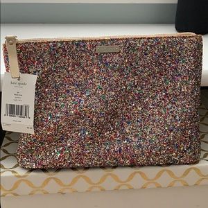 Kate spade sparkler makeup bag or clutch